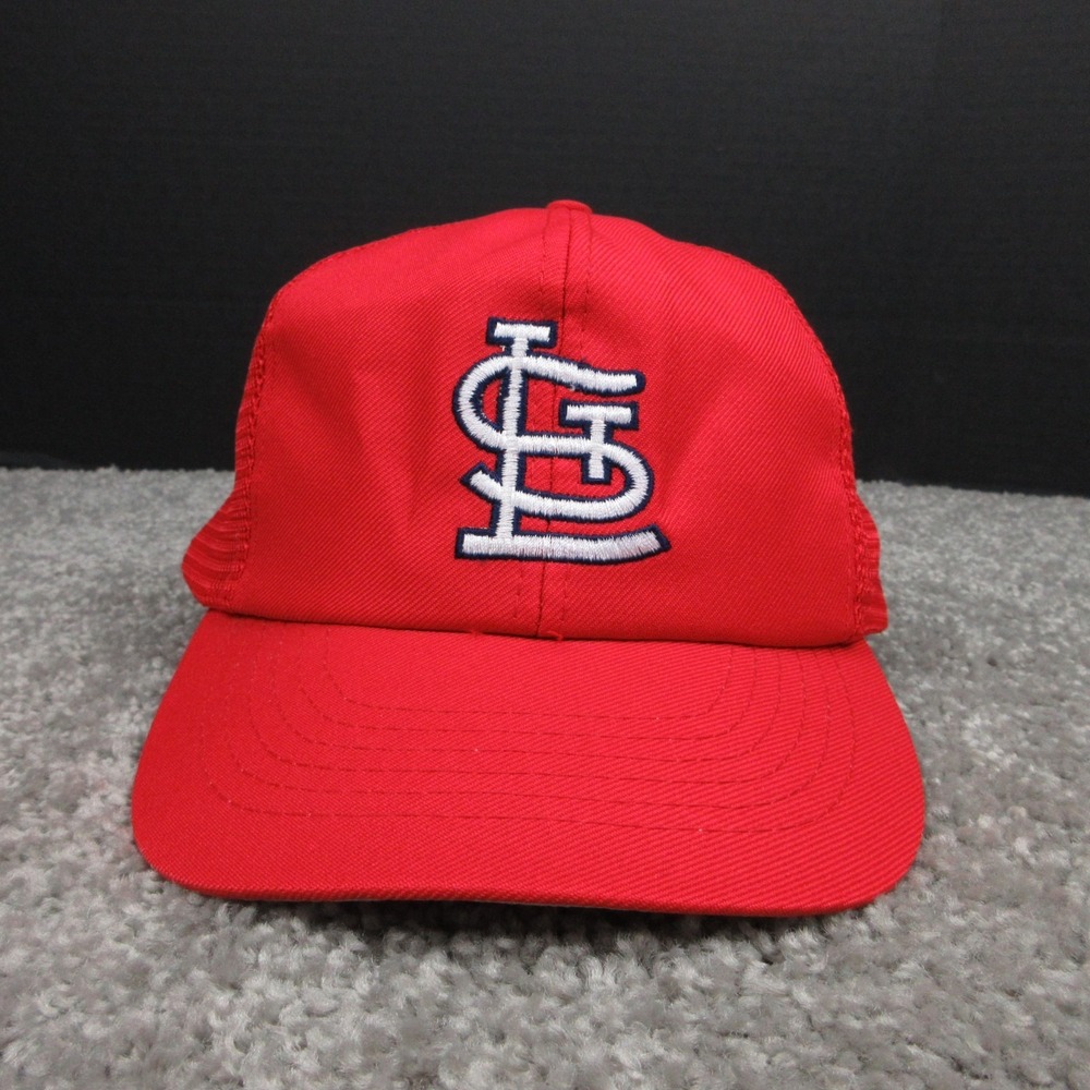 Vintage St Louis Cardinals Hat Cap Mens Snap Back Red Mesh Trucker ANNCO MLB